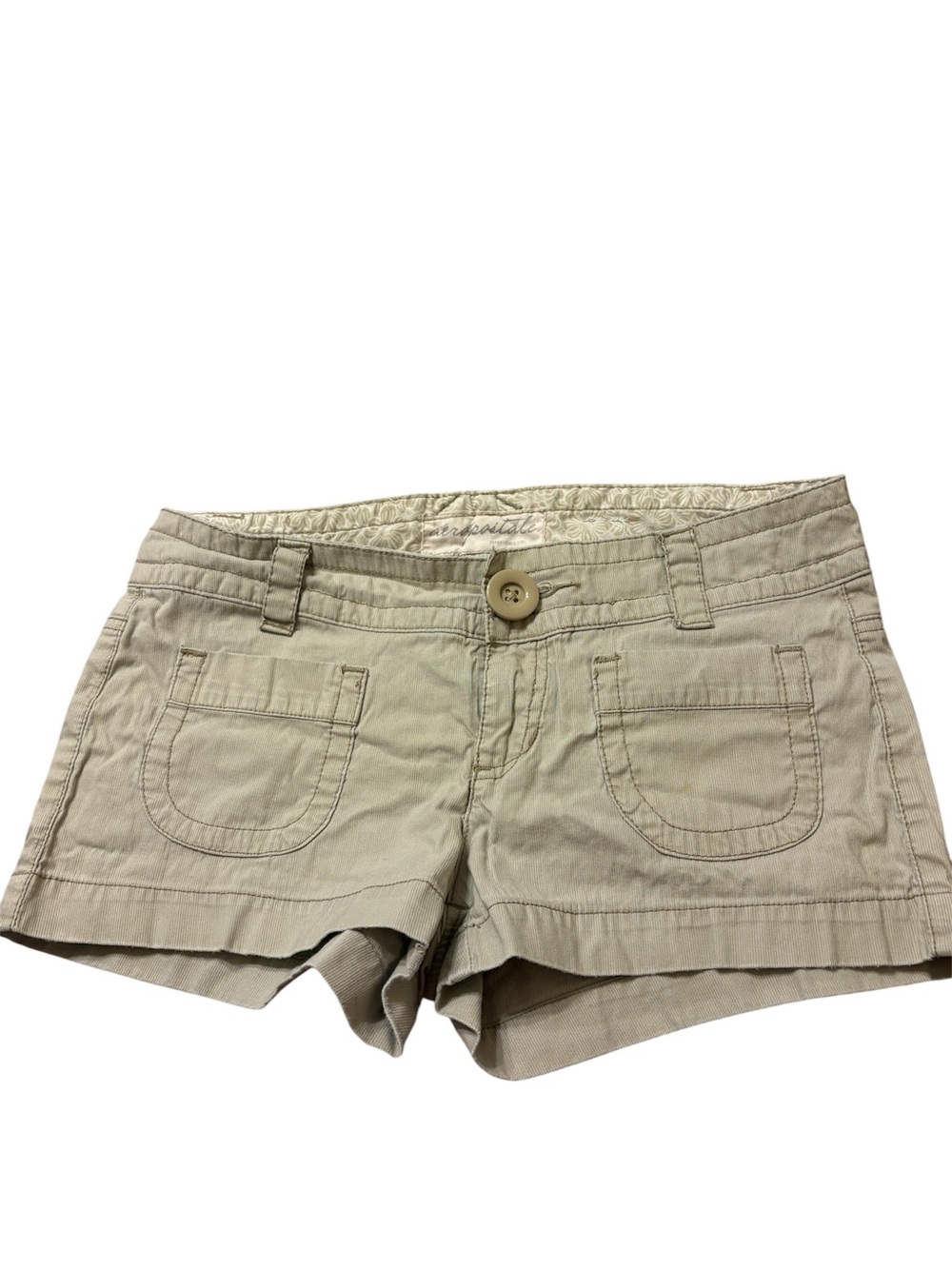 Aeropostale Beige Women's Cotton Blend Shorts